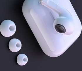 تصویر محافظ سیلیکونی داخل گوش ایرپاد پرو نسل 1 Apple Airpods Pro Silicone Tips