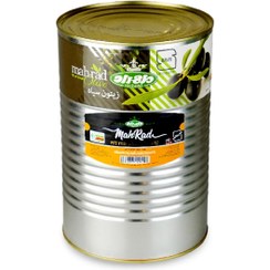 تصویر زیتون سیاه بی‌هسته ۴ کیلویی مهراد 