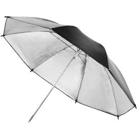 تصویر چتر 100 سانتی متری داخل نقره ای Photography silver umbrella 