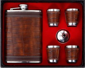 تصویر ست بطری استیل 304 Hip Flask Steel bottle