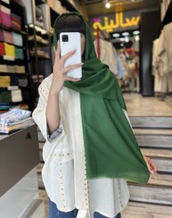 تصویر شال نخی ساده لینن کد 116 