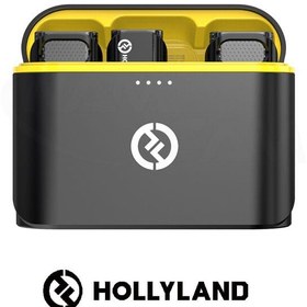 تصویر میکروفون دو کاربر یقه ای بی سیم هالی لند Hollyland Lark C1 Duo Lightning Hollyland Lark C1 Duo Wireless Microphone For Lightning