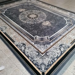 تصویر فرش ماشینی کاشان طرح پناه دودی ۷۰۰ شانه تراکم ۲۵۵۰. 