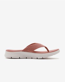 تصویر Go Walk Flex Sandal زنانه شکوه و پرشکوه انگشت بنفش Flain Slipper Mve Skechers 