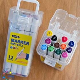 تصویر ماژیک نقاشی 12 رنگ راندو دو سر 