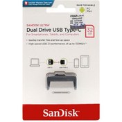 تصویر فلش مموری سن دیسک Ultra Dual Drive Sandisk Ultra Dual Drive 32GB USB Type-C Flash Memory