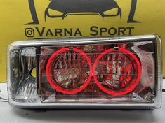 تصویر چراغ جلو اسپرت پیکان طرح bmw یک تیکه جدید قرمز Arrow sports headlight, BMW design, a new red piece