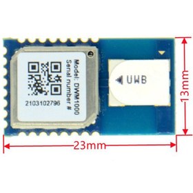 تصویر ماژول موقعیت یاب داخلی DWM1000 وای فای UWB داخلی با دقت 10 سانتی متر DWM1000 RUPF-G001A 