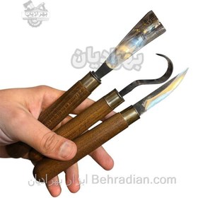 تصویر ست 3 عددی مغار قاشق تراشی ست 3 عددی مغار قاشق تراشی