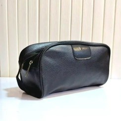 تصویر کیف مردانه دو زیپ طرح چرم 