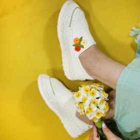 تصویر گیوه زنانه گلدوزی کد726 