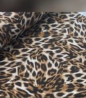 تصویر پارچه ملحفه روتختی پلنگی 240عرض فیلور توسی وقهوای - قهوه ای 