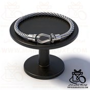 تصویر دستبند استیل امگا طنابی یونیسکس 