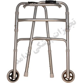 تصویر واکر تاشو چرخ دارچینی Wheeled folding walker 