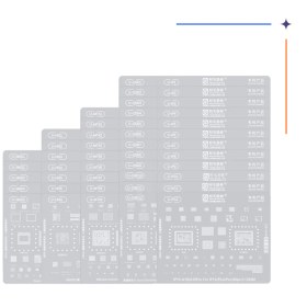 تصویر ست شابلون 45 تایی AMAOE CG3-45 