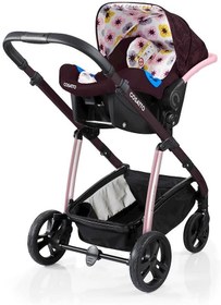 تصویر کالسکه و کریکات چهار چرخ طرح زرشکی گل دار کوزاتو Cosatto Wow Pram CT3393 