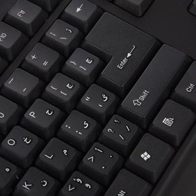 تصویر کیبورد گرین مدل GK302 با سیم و حروف فارسی 