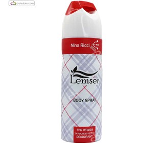 تصویر اسپری بدن زنانه نینا ریچی لمسر 200 میلی لیتر Lemser Body Spray Nina Ricci 200ml