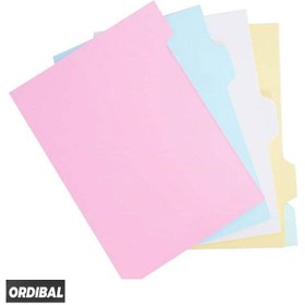 تصویر دیوایدر مقوایی ۱۰۰ عددی ۵ رنگ 