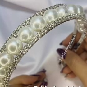 تصویر تل نگین و مروارید لوکس سیندرلا پسند 