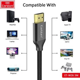 تصویر کابل ارلدوم Earldom W26 4K HDMI Cable 