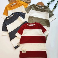 تصویر تیشرت رینگی بچگانه سایز ۴۰ تا ۶۵ 