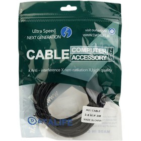 تصویر کابل افزایش طول صدا Datalife 3m Datalife 3m AUX extension cable