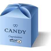 تصویر الگوی ساخت جعبه انگشتر از بالا بازشو 