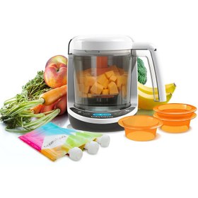 تصویر غذاساز بیبی برزا مدل Deluxe با بدنه پلاستیکی 