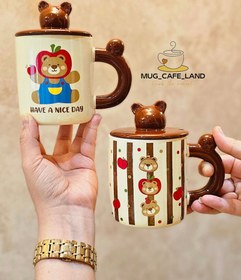 تصویر ماگ خرسی طرح تدی کد 3299 