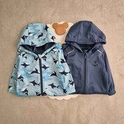 تصویر کاپشن سرهمی ضد آب برند lupilu آلمان - ۲ تا ۴ سال / سورمه ای لنگر 