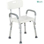 تصویر صندلی حمام سالمند مدل TOP792 ضد زنگ با دستگیره 