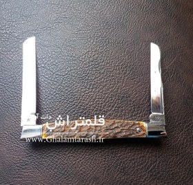 تصویر چاقوی قلمتراش دوتیغه پاشاکریمی 