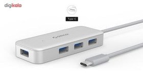 تصویر هاب USB-C چهار پورت اوریکو مدل TC4U-U3 Orico TC4U-U3 Four Port USB-C Hub