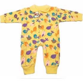 تصویر سرهمی تمام چاپ دخترانه طرح جوجه زرد تاپ لاین Topline 