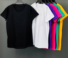 تصویر تیشرت ساده زنانه در رنگبندی متنوع SIMPLE T-SHIRT