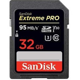 تصویر کارت حافظه سن دیسک مدل Extreme pro ظرفیت 32 گیگابایت سرعت 100 ا SanDisk Memory Card Extreme Pro 32GB SanDisk Memory Card Extreme Pro 32GB