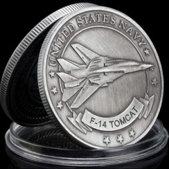 تصویر سکه یادبود جنگنده اف 14 تامکت | United States Navy F-14 Tomcat Coin 