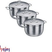 تصویر سرویس قابلمه کرکماز مدل Astra Trio A1803 Korkmaz Astra Trio A 1803 Pot Set