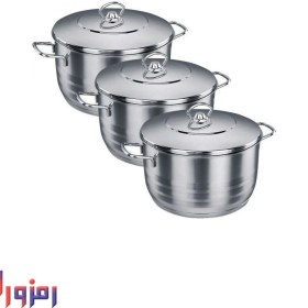 تصویر سرویس قابلمه کرکماز مدل Astra Trio A1803 Korkmaz Astra Trio A 1803 Pot Set