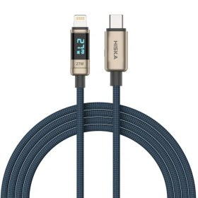 تصویر کابل تبدیل USB-C به لایتنینگ هیسکا مدل LX-20CC طول 1 متر 