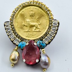 تصویر گلسینه شیر و خورشید (صورتی فیروزه) 