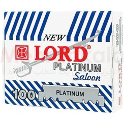 تصویر نیم تیغ سنتی لرد مدل پلاتینیوم بسته 100 عددی Lord Platinum Single Edge Razor Blades 100pcs