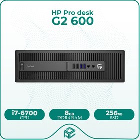 تصویر مینی کیس اچ پی HP ProDesk G2 600 - Cpu i7 6700 + Ram 8GB DDR4 + SSD 256GB مینی کیس کارکرده اچ پی با پردازنده اینتل Core i7 نسل ششم