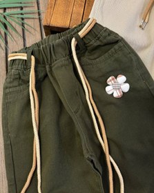 تصویر شلوار تک گل پر فروش - نسکافه ای / 85 