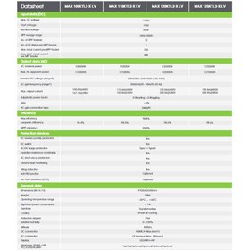 تصویر اینورتر خورشیدی GROWATT MAX 125K 