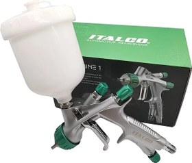 تصویر پیستوله رنگ بادی ایتالکو سه تنظیم HVLP مدل SHINE1 ITALCO spray gun HVLP shine 1