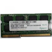 تصویر رم لپ تاپ اپیسر DDR3 1066 AS02GFA06C7NBGC ظرفیت 2 گیگابایت 