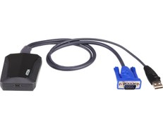 تصویر CV211 کی وی ام کابل Laptop USB KVM Console Crash Cart Adapter CV211