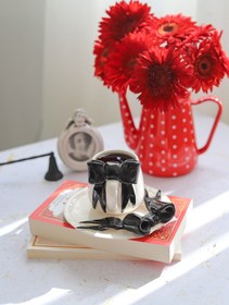 تصویر ست پاپیون مشکی ساده 